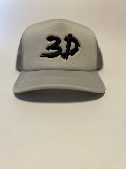 Shady Grey 3D Trucker Lyfe